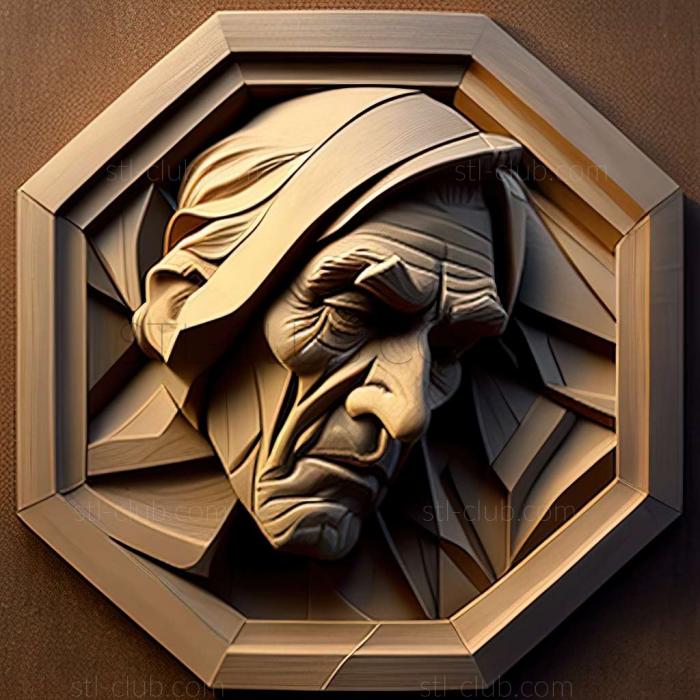 3D model Francis Chapin American artist (STL)